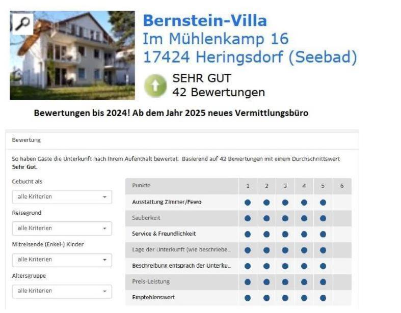 Bernstein-Villa Dg 3 Heringsdorf  Esterno foto